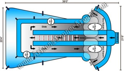 Polar Plunge dual lane slide rental Phoenix Arizona